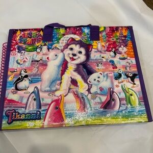 Lisa Frank tikanni portfolio not complete sticker & coloring pad partially used